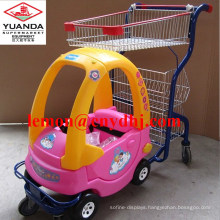 Manufacturer Cheap Supermarket 6 Wheel Kids Shopping Trolley